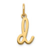 14k Yellow Gold Lower Case Letter D Initial Charm XNA1307Y/D