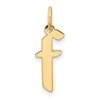 14k Yellow Gold Lowercase Letter F Initial Charm XNA1383Y/F