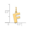 14k Yellow Gold Letter F Initial Charm XNA1337Y/F