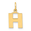 14k Yellow Gold Letter H Initial Charm XNA1337Y/H