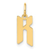 14k Yellow Gold Letter K Initial Charm XNA1335Y/K