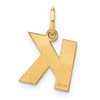 14k Yellow Gold Letter K Initial Charm XNA1337Y/K