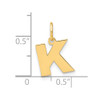 14k Yellow Gold Letter K Initial Charm XNA1337Y/K