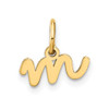 14k Yellow Gold Lower Case Letter M Initial Charm XNA1307Y/M
