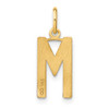 14k Yellow Gold Letter M Initial Charm XNA1336Y/M