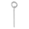 14k White Gold Medium Polished Number 4 Charm