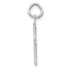 14k White Gold Medium Polished Number 6 Charm