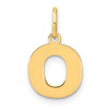 14k Yellow Gold Letter O Initial Charm XNA1337Y/O