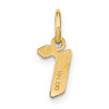 14k Yellow Gold Lowercase Letter R Initial Charm XNA1383Y/R