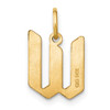 14k Yellow Gold Letter W Initial Charm XNA1335Y/W