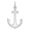 Sterling Silver Polished 3D Anchor Charm