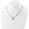 Sterling Silver w/ 14k Yellow Gold Accent Citrine Necklace QTC1650