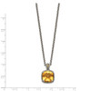 Sterling Silver w/14k Yellow Gold Citrine Necklace QTC1448