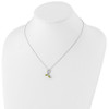 Sterling Silver & 14k Yellow Gold True Two-tone Peridot Diamond Necklace