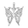 Sterling Silver Polished Cut-out Butterfly Pendant