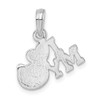 Sterling Silver Polished I Heart My Cat Pendant