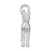 Sterling Silver Textured 3D Great Dane Pendant