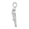 Sterling Silver Polished Horse Head Pendant QC10432