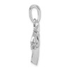 Sterling Silver Polished Horse Head Pendant QC10558