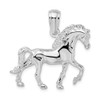 Sterling Silver Polished Walking Horse Pendant