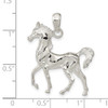 Sterling Silver Polished 3D Standing Horse Pendant