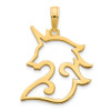 14k Yellow Gold Unicorn Pendant D5078