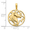 14k Yellow Gold Unicorn Pendant D5080
