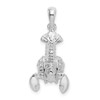 Sterling Silver Polished Moveable Lobster Pendant QC10405