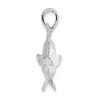 Sterling Silver Polished Skipjack Tuna Fish Pendant