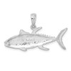 Sterling Silver Polished Yellowfin Tuna Fish Pendant