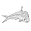 Sterling Silver Polished Mahi-Mahi Fish Pendant QC10397