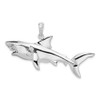 Sterling Silver Polished 3D Shark Pendant