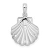 Sterling Silver Polished/Textured Shell w/Sea Turtles Pendant