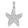 Sterling Silver Polished Cut-out Starfish Pendant