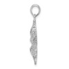 Sterling Silver Polished/Textured Starfish Pendant QC9836