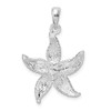 Sterling Silver Polished/Textured Starfish Pendant QC9836