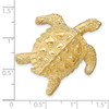 14k Yellow Gold Sea Turtle Slide Pendant D2857