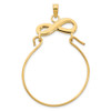 14k Yellow Gold Infinity Charm Holder Pendant