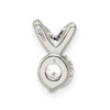 Sterling Silver CZ Chain Slide Pendant QP2651