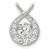 Sterling Silver Vibrant CZ Pendant