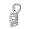 Sterling Silver Rhodium-plated CZ Pendant QP1796