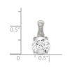 Sterling Silver Rhodium-plated CZ Pendant QP1796