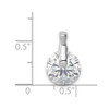 Sterling Silver Rhodium Plated CZ Pendant QP2650
