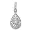 14k White Gold 1/6ctw. Diamond Pendant