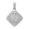 14k White Gold 1/15ctw. Diamond Fancy Pendant