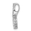 14k White Gold 1/2ctw. Diamond Slide Pendant