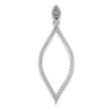 14k White Gold 1/2ctw. Diamond Pendant