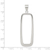 Sterling Silver Rectangle Pendant