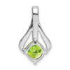 14k White Gold Peridot and Diamond Pendant PM7032-PE-002-WA