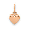 14K Rose Gold Polished 3-D Heart Pendant YC1063R